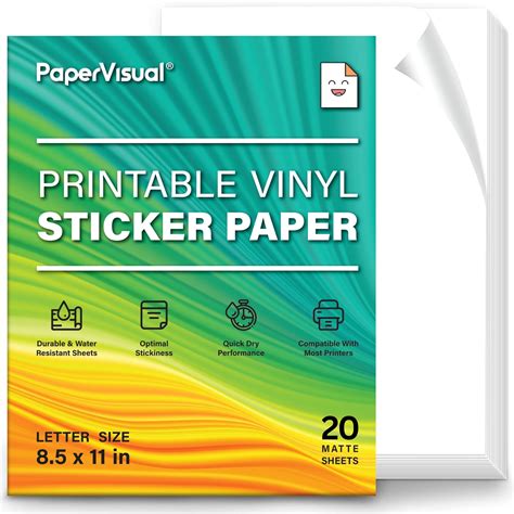 Printable Waterproof Vinyl Sticker Paper Rolls