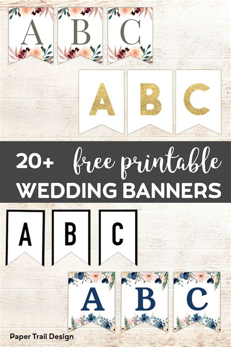 Printable Wedding Banner Templates for Microsoft Word