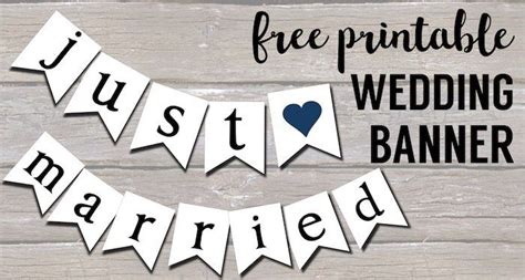 Printable Wedding Banners