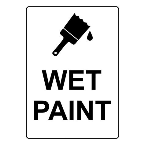 Printable Wet Paint Template