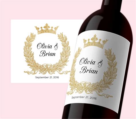 Printable wine label template