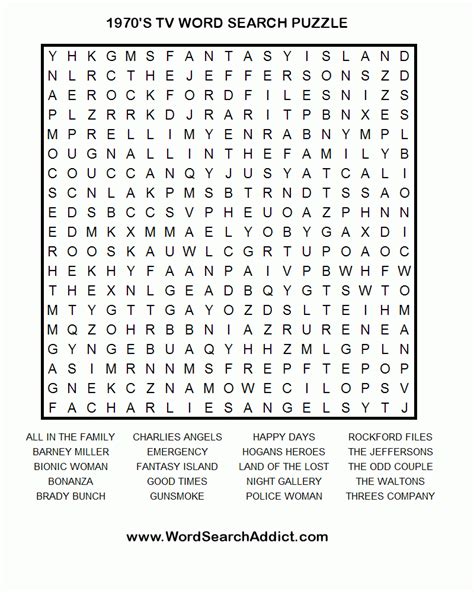 Printable word puzzles for adults