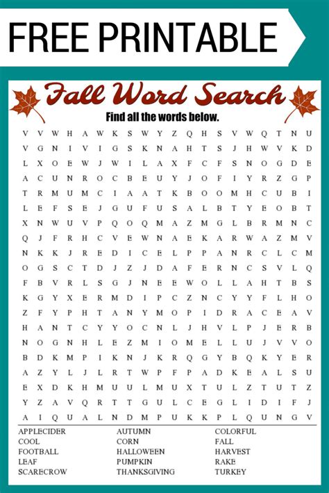 Printable word search puzzles for adults