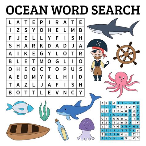 Printable Challenging Word Search Puzzle for Kids 1