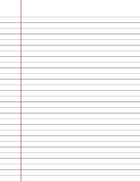 Printable Wide Ruled Paper