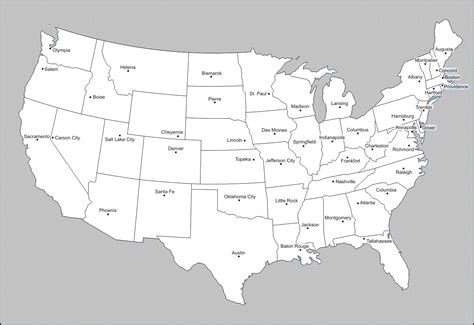 Printing a Blank U.S. Map