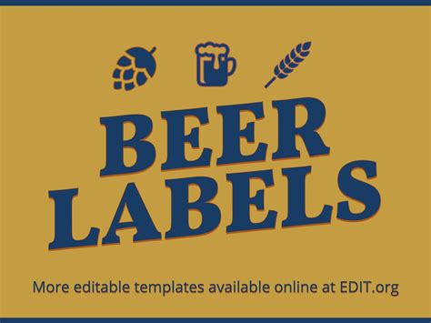 Printing Beer Labels