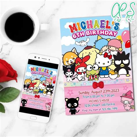 Printing Sanrio Invitations