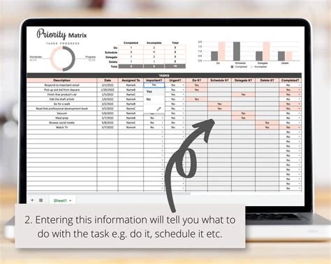 Prioritize Tasks in Google Sheets