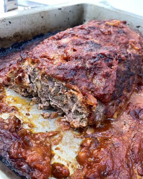 Prison-style meatloaf, a savory and comforting meal.