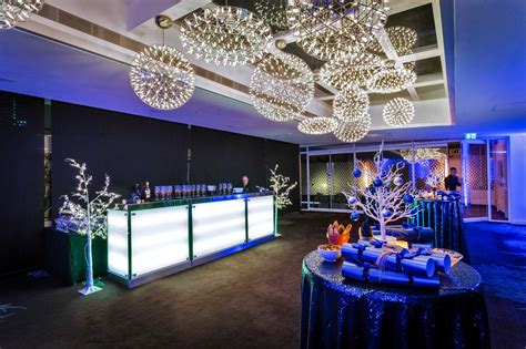 Private event space Christmas party venue with customized decorations