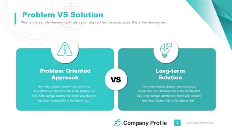 Problem Solution Comparison Template Example