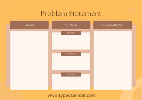 Problem Solution Template