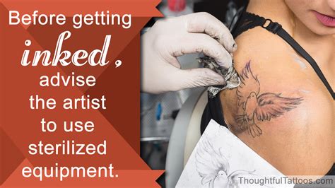 Process of getting a tattoo