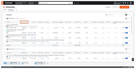 Procore Cost Code Template Benefits