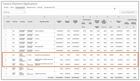 Procore Cost Codes Template