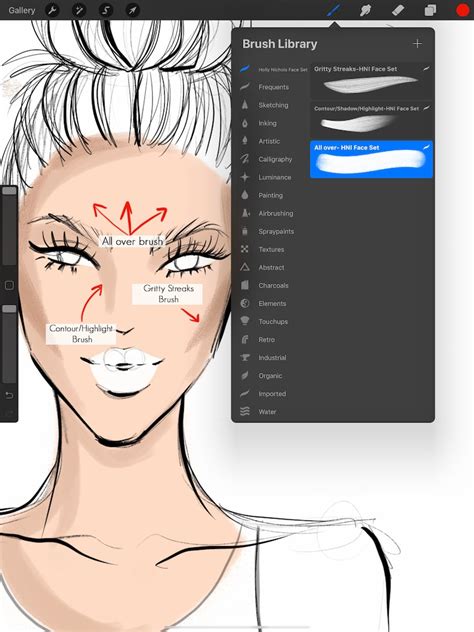 Procreate Face Template Example 3