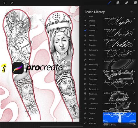 Procreate Tattoo Design Gallery 1