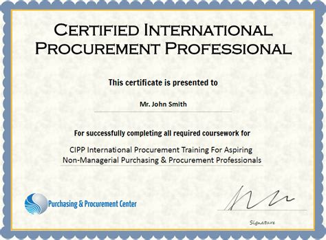 Procurement Certification