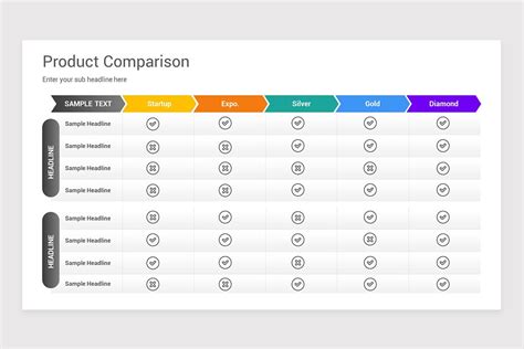 Product comparison PowerPoint template