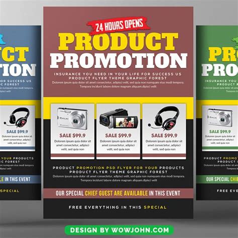 Product promotion template