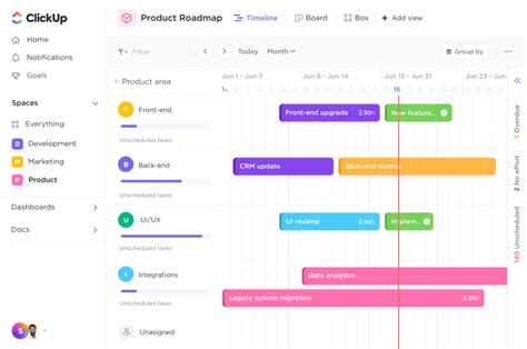 Product Roadmap Template Example 10