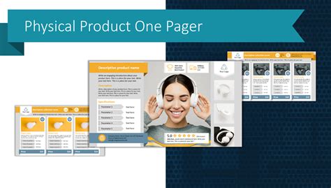 Product Showcase One Pager Template