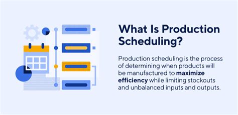 Benefits of Production Scheduling