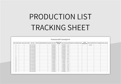 Start Your Production Tracking Journey