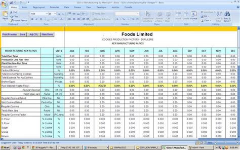 Production Tracking Template Example