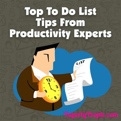 Advice from productivity experts