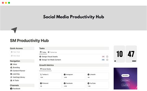 Productivity Notion template