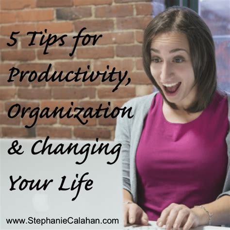 Achieving productivity through organization