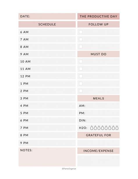 Weekly Appointment Planner Printable