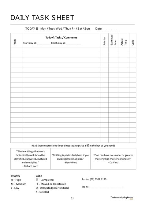 Productivity Template