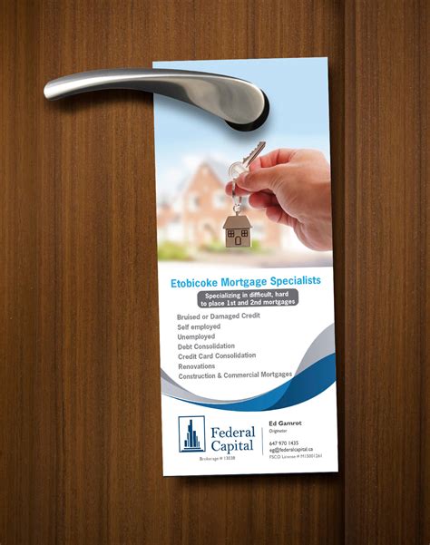 Professional and Polished Door Hanger