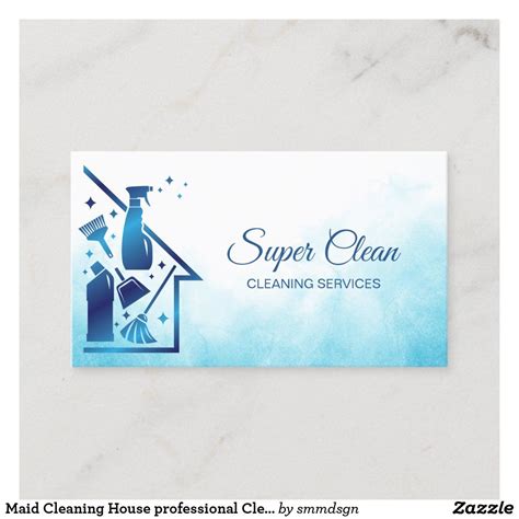 Professional and Reliable Cleaning Services Business Card Template