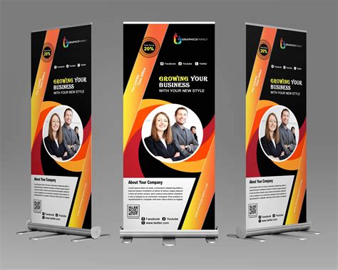 Professional Banners Roll Up Template Designs