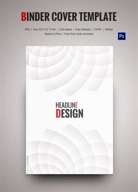 Professional Binder Cover Template