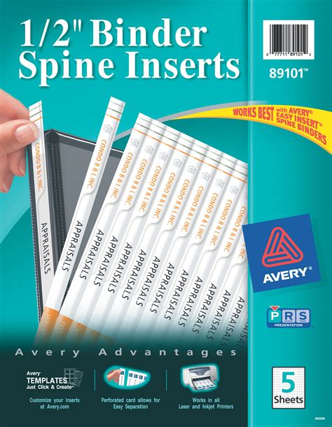 Professional Binder Spine Template