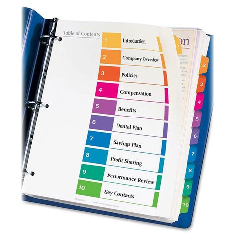 Professional Binder Tabs