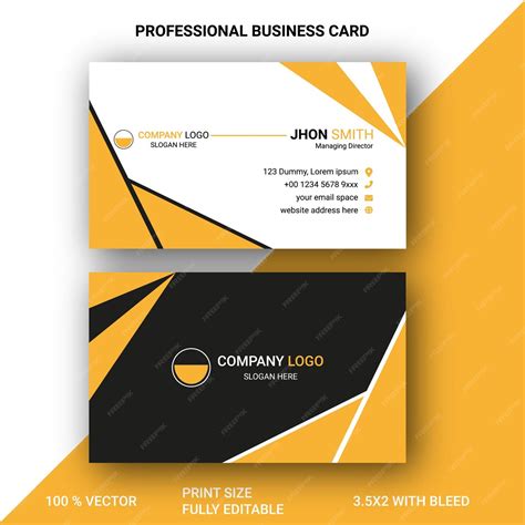 Professional Business Card Template