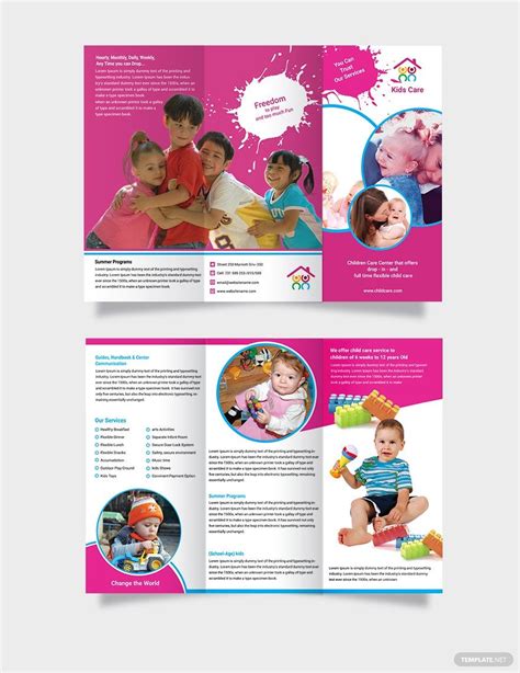 Professional Daycare Brochure Template