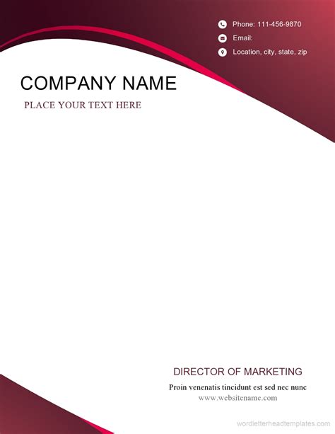 Professional Letterhead Template