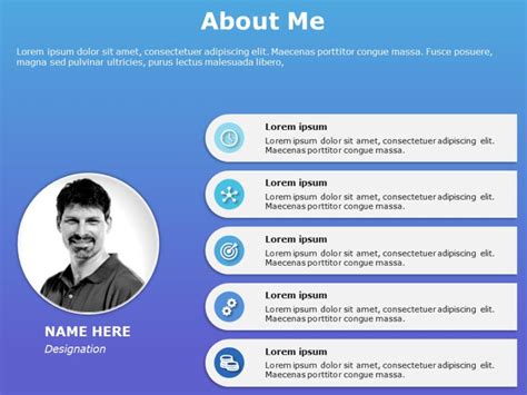 Professional Profile PowerPoint Template