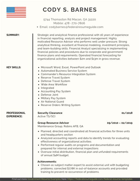 Professional Resume for Ex-Military