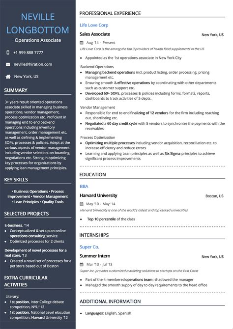 Professional Resume Template for Pages