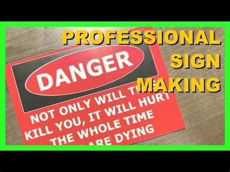 Professional Sign Making with Pres-A-Ply 30600 Template