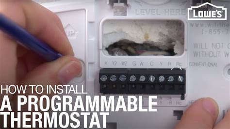 Programmable thermostat installation