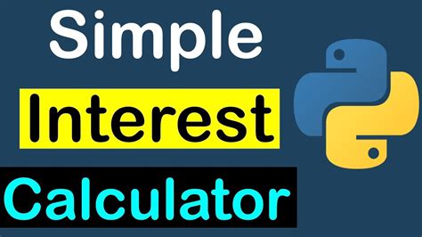 Programming Simple Interest Calculator